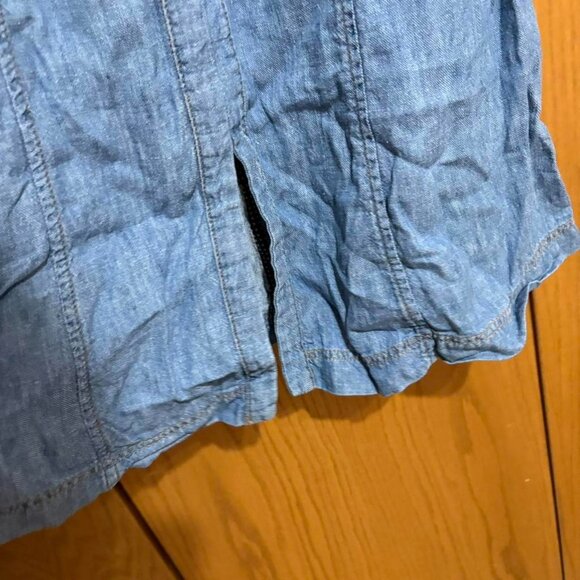 Holding Horses Anthropologie atoll lace up midi dress linen cotton blend Size 4 - Picture 7 of 8